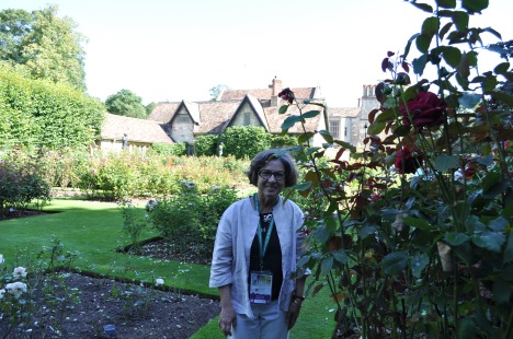 Candice in the rose gardens